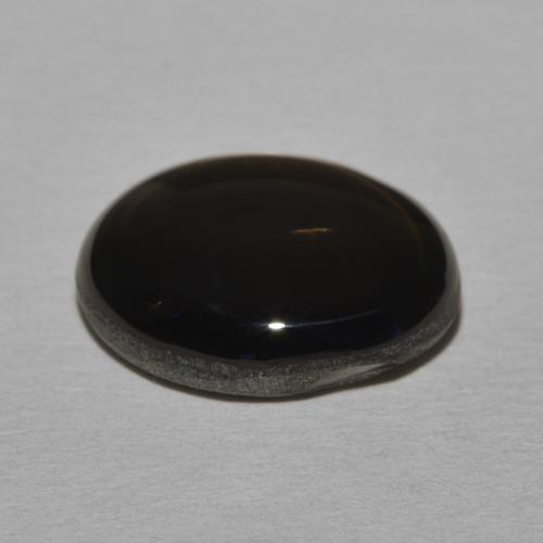 Saphir étoilé Noire naturelle ovale, 11.05 ct, Opaque