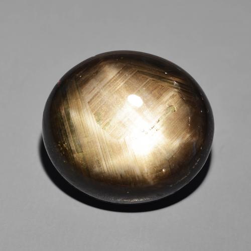41.19ct Naturel Noire Saphir étoilé, ovale, Opaque