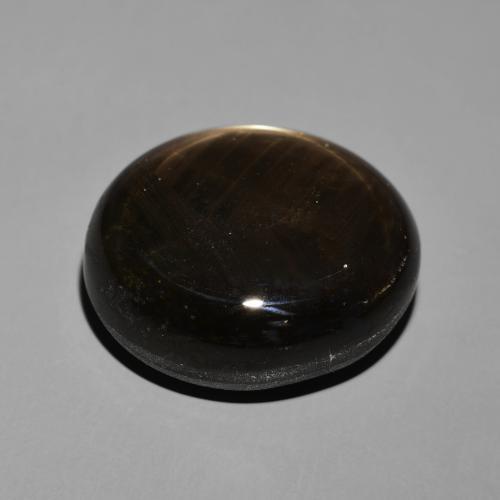 Saphir étoilé Noire naturelle ovale, 41.19 ct, Opaque