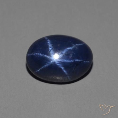 Saphir étoilé Bleu royal naturelle ovale, 1.56 ct, Opaque