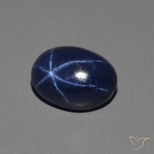 Saphir étoilé Bleu royal naturelle ovale, 1.56 ct, Opaque