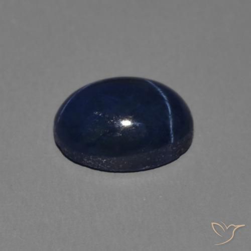 Saphir étoilé Bleu foncé naturelle ovale, 1.40 ct, Opaque