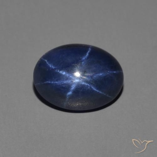 1.63ct Naturel Bleu royal Saphir étoilé, ovale, Opaque