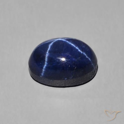 Saphir étoilé Bleu marine naturelle ovale, 1.80 ct, Opaque