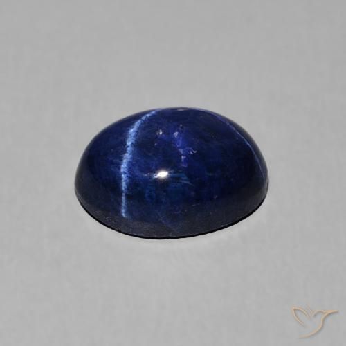 Saphir étoilé Bleu marine naturelle ovale, 1.95 ct, Opaque