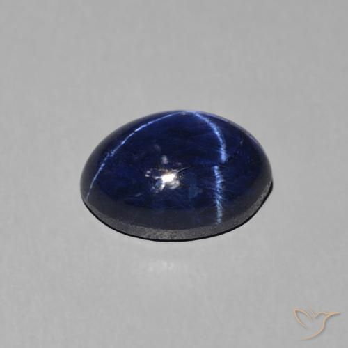 Saphir étoilé Bleu marine naturelle ovale, 1.88 ct, Opaque