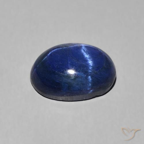 Saphir étoilé Bleu marine naturelle ovale, 2.76 ct, Opaque