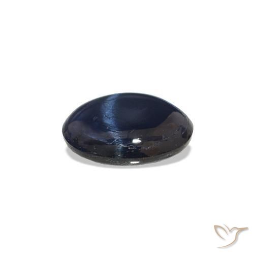 Saphir étoilé Bleu foncé naturelle Coupe ovale, 1.40 ct, Opaque