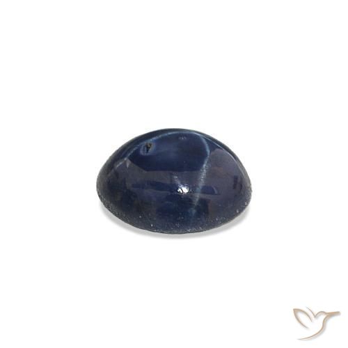 Saphir étoilé Bleu marine profond naturelle Coupe ovale, 0.56 ct, Opaque