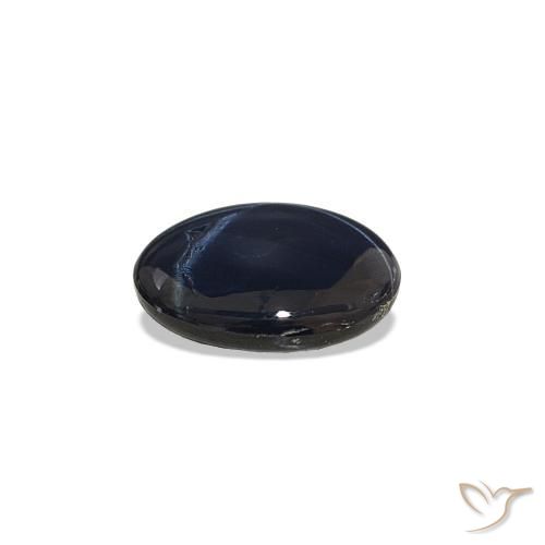 Saphir étoilé Bleu foncé naturelle Coupe ovale, 1.36 ct, Opaque