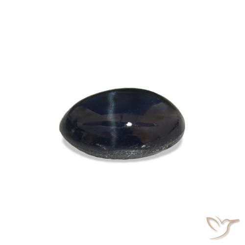 Saphir étoilé Bleu foncé naturelle Coupe ovale, 1.85 ct, Opaque