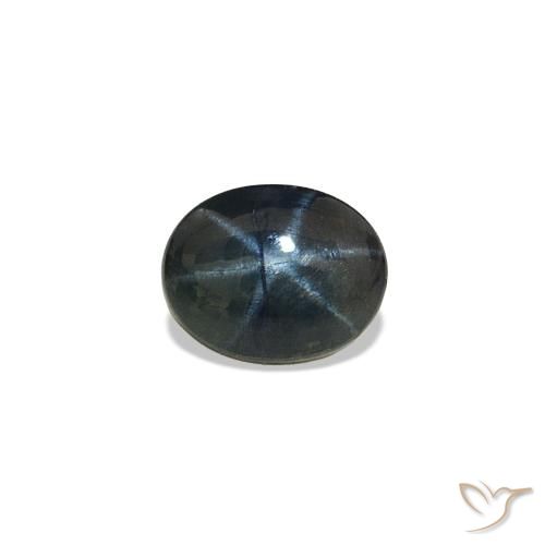 0.58ct Bleu nuit Saphir étoilé, ovale, Opaque