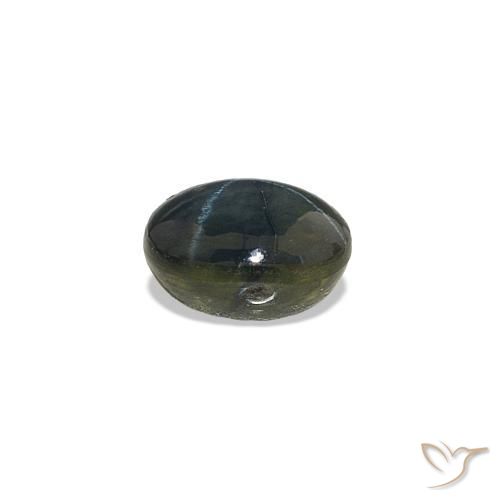 Saphir étoilé Bleu nuit naturelle Coupe ovale, 0.58 ct, Opaque