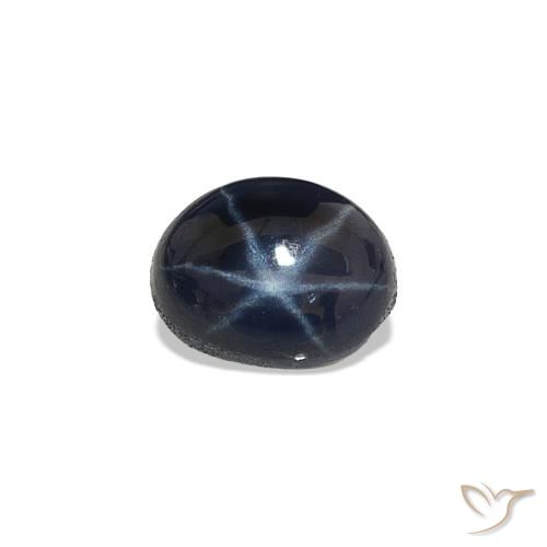 0.68ct Bleu nuit Saphir étoilé, ovale, Opaque