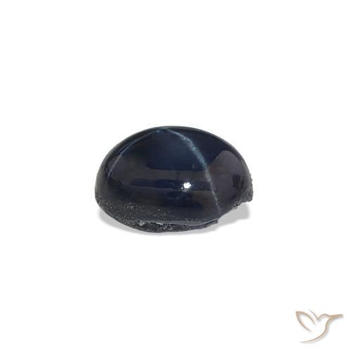 Saphir étoilé Bleu nuit naturelle Coupe ovale, 0.68 ct, Opaque