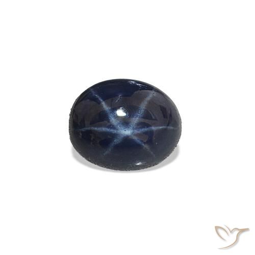 0.55ct Bleu marine profond Saphir étoilé, ovale, Opaque