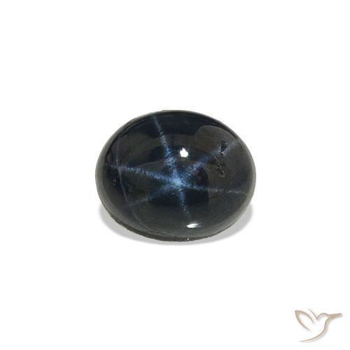 0.90ct Bleu nuit Saphir étoilé, ovale, Opaque