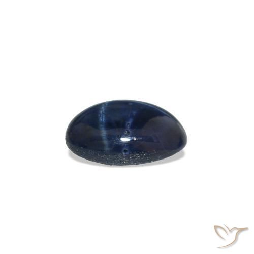 Saphir étoilé Bleu marine profond naturelle Coupe ovale, 0.61 ct, Opaque