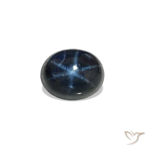 Saphir étoilé Bleu foncé naturelle ovale, 0.94 ct, Opaque