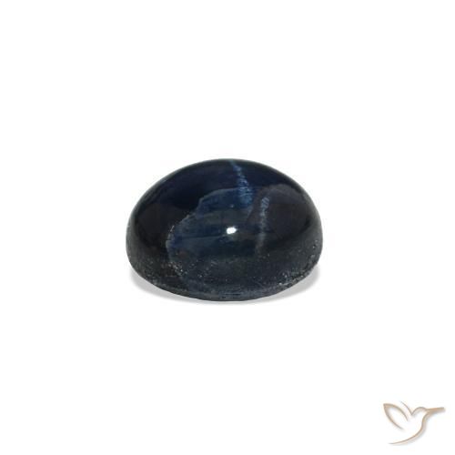 Saphir étoilé Bleu marine profond naturelle ovale, 0.80 ct, Opaque