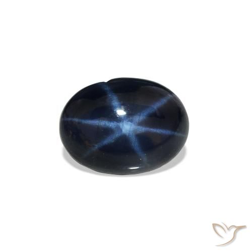 Saphir étoilé Bleu marine profond naturelle ovale, 1.15 ct, Opaque