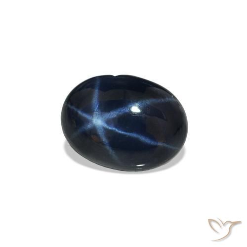 Saphir étoilé Bleu marine profond naturelle ovale, 1.15 ct, Opaque