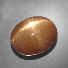 Pierre de soleil étoilée Brun doré naturelle Coupe ovale, 18.75 ct, Opaque