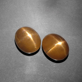 Achetez naturel ct marron pierre de soleil étoilée gems, coupe ovale, en provenance inde chez gemselect. en stock, livraison internationale!