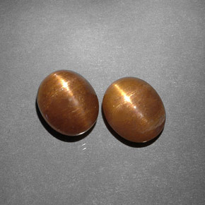 Achetez naturel ct marron pierre de soleil étoilée gems, coupe ovale, en provenance inde chez gemselect. en stock, livraison internationale!