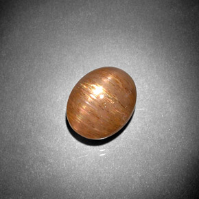 Pierre de soleil étoilée Brun doré naturelle Coupe ovale, 5.57 ct, Opaque