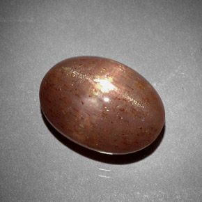 Pierre de soleil étoilée Brun doré naturelle Coupe ovale, 6.85 ct, Opaque