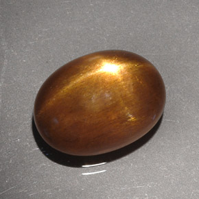 Pierre de soleil étoilée Brun doré naturelle Coupe ovale, 4.40 ct, Opaque