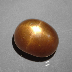 Pierre de soleil étoilée Brun doré naturelle Coupe ovale, 3.93 ct, Opaque