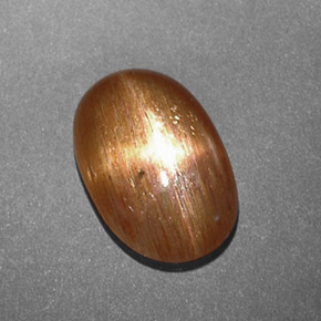 Pierre de soleil étoilée Brun doré naturelle Coupe ovale, 1.34 ct, Opaque