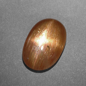 Pierre de soleil étoilée Brun doré naturelle Coupe ovale, 1.34 ct, Opaque
