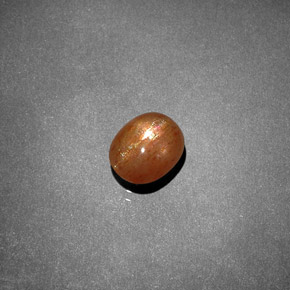 Pierre de soleil étoilée Brun doré naturelle Coupe ovale, 1.19 ct, Opaque