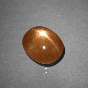 Pierre de soleil étoilée Brun doré naturelle Coupe ovale, 1.47 ct, Opaque
