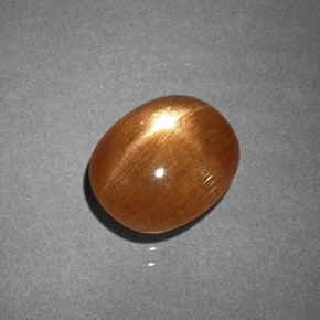 Pierre de soleil étoilée Brun doré naturelle Coupe ovale, 1.47 ct, Opaque