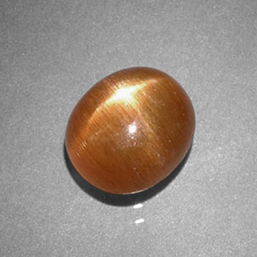 Pierre de soleil étoilée Brun doré naturelle Coupe ovale, 1.38 ct, Opaque