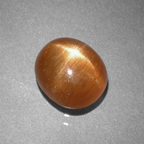 Pierre de soleil étoilée Brun doré naturelle Coupe ovale, 1.38 ct, Opaque