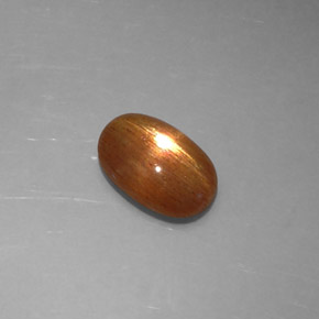 Pierre de soleil étoilée Brun doré naturelle Coupe ovale, 1.36 ct, Opaque