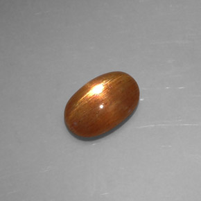 Pierre de soleil étoilée Brun doré naturelle Coupe ovale, 1.36 ct, Opaque