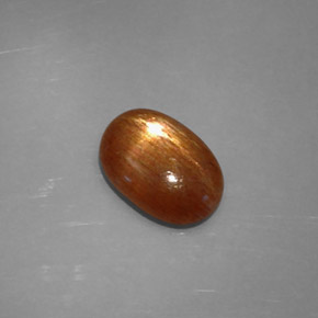 Pierre de soleil étoilée Brun doré naturelle Coupe ovale, 1.60 ct, Opaque