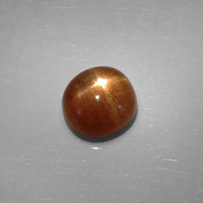 Pierre de soleil étoilée brun doré naturelle coupe ovale, 2,37 ct, opaque