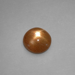 Pierre de soleil étoilée marron naturelle transparent, 0,84 ct, transparent / translucide