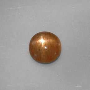 Pierre de soleil étoilée marron naturelle transparent, 0,84 ct, transparent / translucide