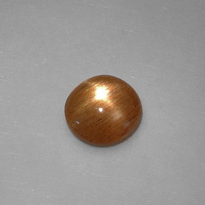 Pierre de soleil étoilée marron naturelle transparent, 0,84 ct, transparent / translucide