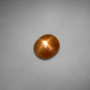 Pierre de soleil étoilée Brun doré naturelle Coupe ovale, 1.59 ct, Opaque