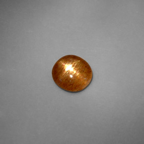 Pierre de soleil étoilée Brun doré naturelle Coupe ovale, 1.37 ct, Opaque