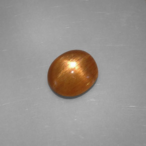 Pierre de soleil étoilée Brun doré naturelle Coupe ovale, 1.24 ct, Opaque